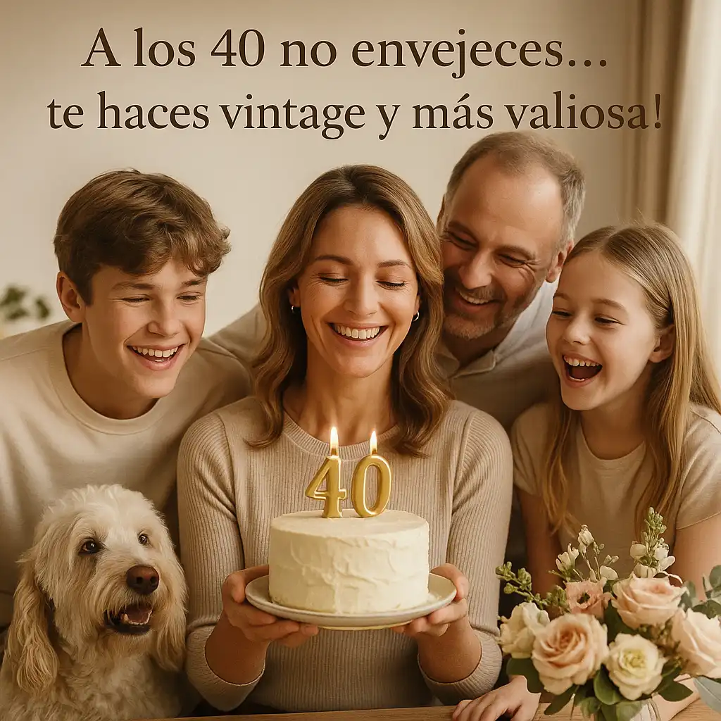 Felicitaciones de 40 cumpleaños divertidas