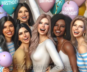 Imagen de amigas felices celebrando