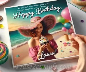 Fondo colorido con mensaje de felicitación: ¡Feliz cumpleaños