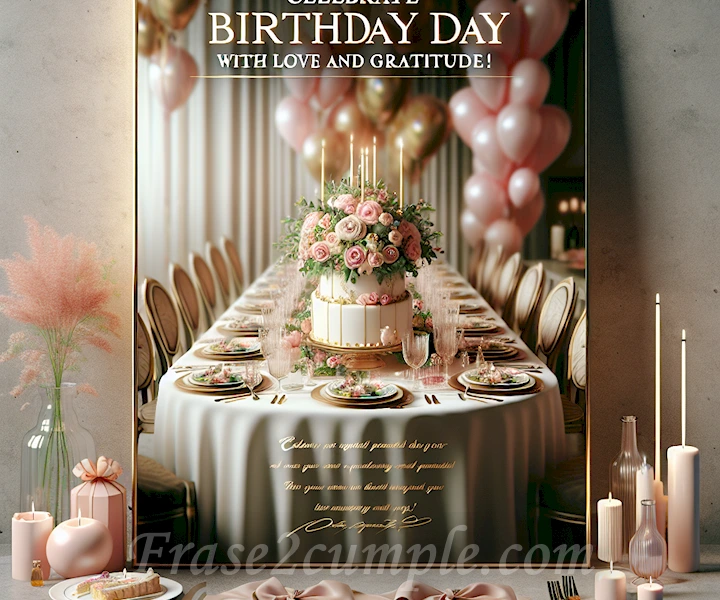 Imagen decorativa con frase de cumpleaños para mamá: ¡Celebra su día especial con amor y gratitud!