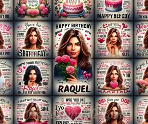 Variadas y emotivas frases de cumpleaños para Raquel