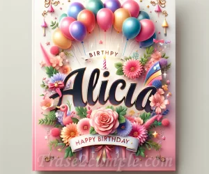 Imagen de una tarjeta de cumpleaños con un diseño elegante y colorido