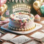Imágenes con frases de cumpleaños personalizadas para celebrar a ALEX en su día especial