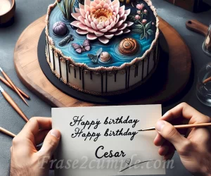 Felicitaciones y buenos deseos para celebrar el cumpleaños de CÉSAR con frases originales y emotivas.