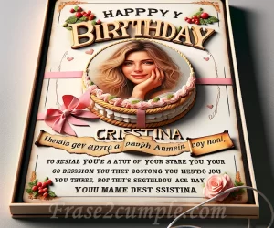 Felicitación de cumpleaños: Frases especiales para alegrar el día de Cristina