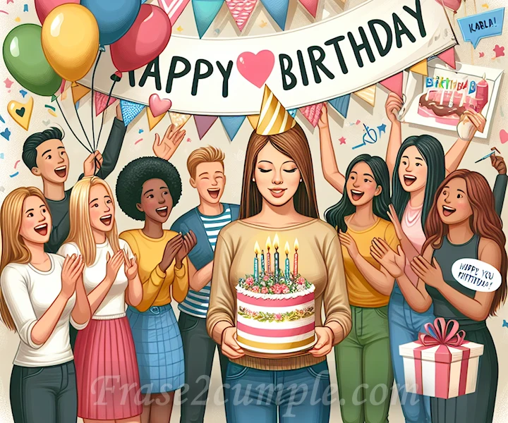 Felicitaciones para Karla en su cumpleaños: ideas originales y emotivas para celebrar este día especial.
