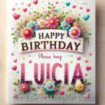 Felicitación especial para el cumpleaños de Lucía