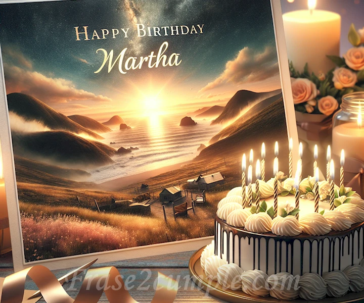 Felicitación especial para Martha en su cumpleaños