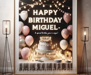 Feliz cumpleaños Miguel: ¡Una frase especial para celebrar tu día de una manera única!