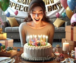 Felicitación sorpresa para Nancy en su día especial