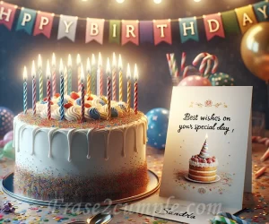 Envía tus mejores deseos de cumpleaños a Sandra en un instante.