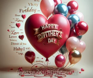 Imagen con corazón y globos