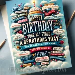 Imagen de una tarjeta de cumpleaños con frases emotivas y significativas para una amiga especial