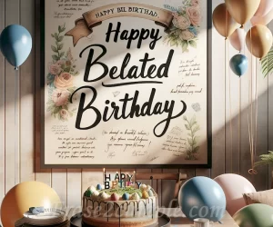 Frases de cumpleaños atrasadas para enviar tus mejores deseos